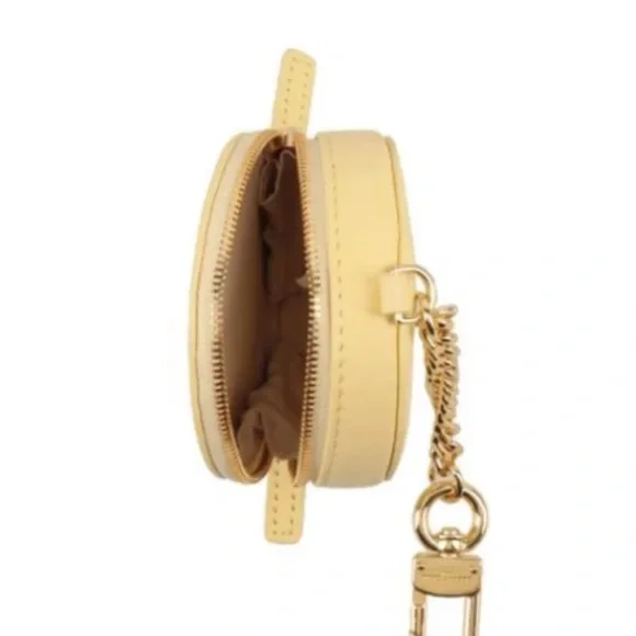Marc Jacobs Yellow Round Coin Purse Key Chain in Butter Yellow - Picture 3 of 3